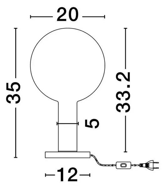 NOSTOS NAMIZNA SVETILKA LED/3000K/3W/341Lm/ ZLATA IN BELA NL9009103