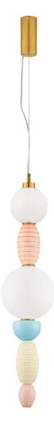 VISEČA LED SVETILKA OBRIE/3000K/23W/1423Lm/ZLATA & MODRA & VIJOLIČNA & BELA NL9009153
