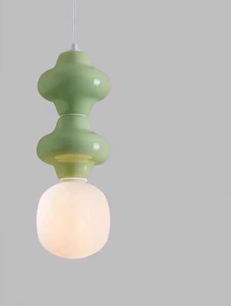 VISEČA LED SVETILKA CLIO E14/5W/ZELENO-BELA NL9009115