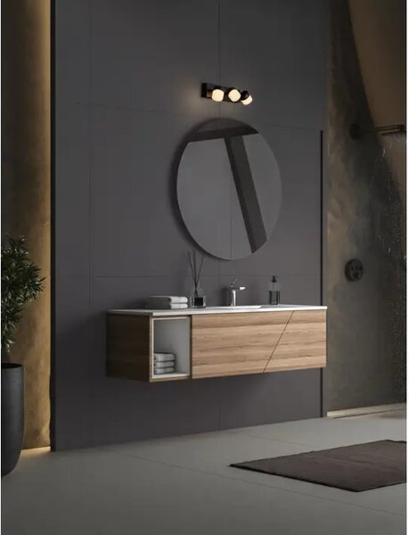 TEKO STENSKA SVETILKA LED/3000K/17W/1385Lm/ČRNA NL9701623