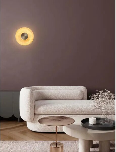 NOUS STENSKA SVETILKA LED /3000K/8W/304Lm/MEDENINA ZLATA \\r\\nJANTARNA NL9236398