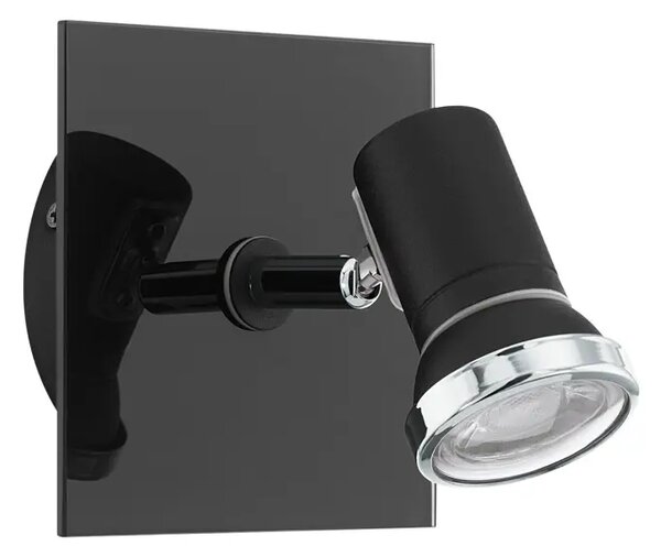 REFLEKTOR 1xLED GU10, 3,3W, 240lm, IP44, KROMIRANA/ČRNA TAMARA 1 33677