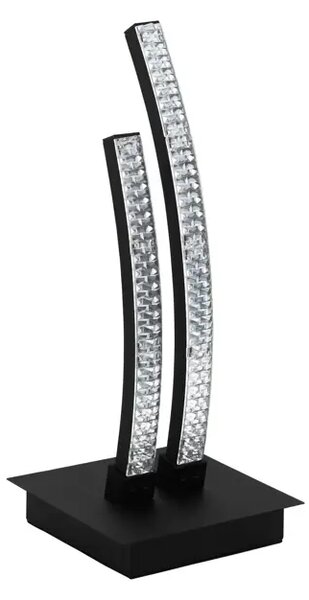 NAMIZNA SVETILKA 1xLED 8W, ČRNO/PROZORNO STEKLO LEJIAS 99804