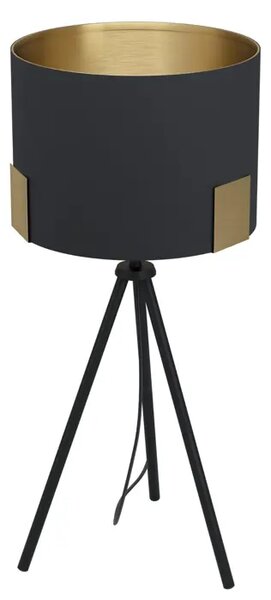 NAMIZNA SVETILKA 1xE27 V-590, ČRNO/MEDENINSASTA TEKSTILNA TORTOLA 39965