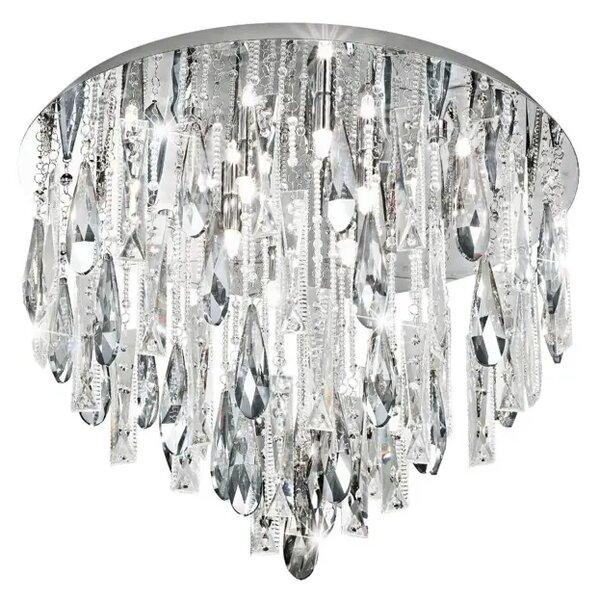 STROPNA SVETILKA 8xLED 8X33W, PROM 580, CALAONDA KROM/KRISTAL 93433