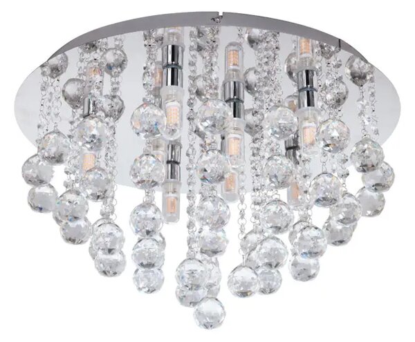 STROPNA SVETILKA 8xLED G9, 8X3W, 8X360lm, IP44, KROMIRANA/KRISTALI ALMONTE 97699