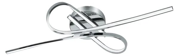 STROPNA SVETILKA 2xLED 2X10W, 2X900lm, KROMIRANA/BELA SELVINA 96329