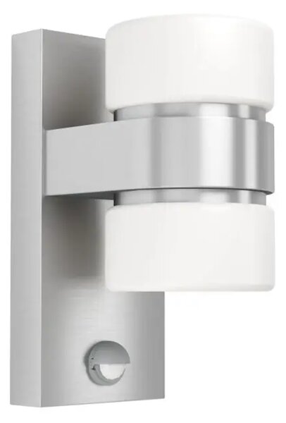 ZUNANJA STENSKA SVETILKA 2xLED 2X6W, ALU GUS/BELA ATOLLARI 96277