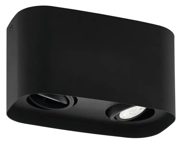 STROPNA SVETILKA/2, LED 2X5W, RGB-BELA, ČRNE SVETILKE-Z 99674