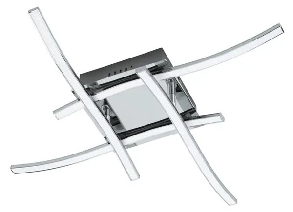 STROPNA SVETILKA 4xLED 4X5W, 4X470lm, D-560, KROMIRANA/BELA VALMORA 96327
