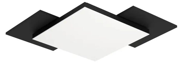 STROPNA SVETILKA 1x12W, 285X285, LES/ČRNA/BELA TAMURIA 99655