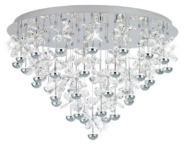 STROPNA SVETILKA/43, LED 43X1,8W, PROM 780, KROMIRANA S KRISTALI PIANOPOLI 39246