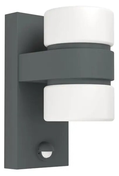 ZUNANJA STENSKA SVETILKA 2xLED 2X6W, ALU GUS/ANTRACIT ATOLLARI 96276