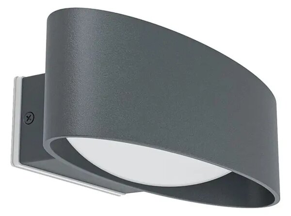 ZUNANJA STENSKA SVETILKA 1xLED 10W, 1100lm, IP44, ALUMINIJAST/JEKLO/PLASTIKA/ANTRACIT 98711