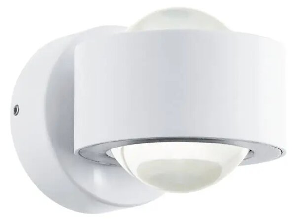 ZUNANJA STENSKA SVETILKA 2xLED 3W, 900lm, IP44, LIT ALUMINIJ/BELA/STEKLO TREV 98747