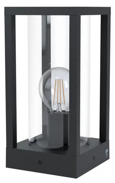 ZUNANJA SVETILKA 1xE27 40W, V-305, IP44, LIT ALUMINIJ/STEKLO/ČRNA BARVA 98714