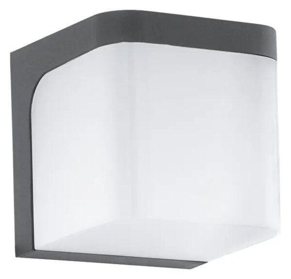 ZUNANJA STENSKA SVETILKA 1xLED 6W, ALU GUS/ČRNA JORBA 96256