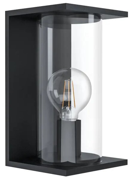 ZUNANJA STENSKA SVETILKA 1xE27 40W, IP54, POCINKANO JEKLO/STEKLO/ČRNA CASCINETTA 98713