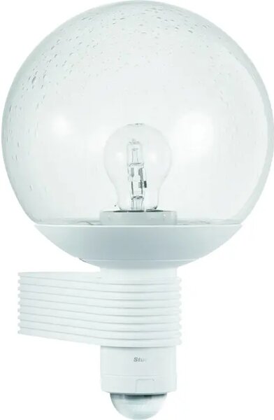 STENSKA SVETILKA S SENZORJEM 1×E27/60W/240V IP44 12m/360°/2-2000lux/10s-15min BI L400 BIJELA