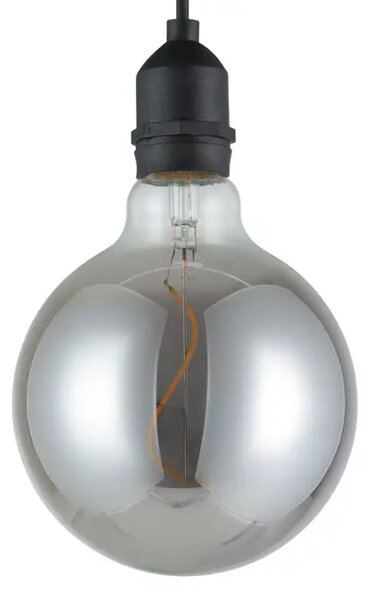 ZUNANJA VISEČA SVETILKA 1xLED 1X0,06W, PREMER KROGLE 125, ČRNO STEKLO/ČRN VIGNANELLO KABEL 900209