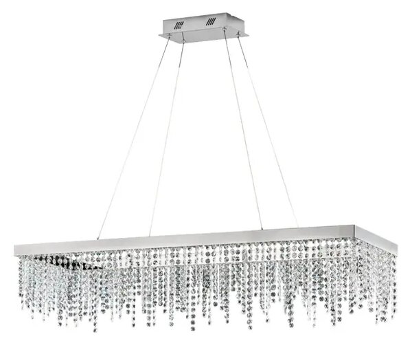 VISEČA SVETILKA 1xLED 39W, D-1150, KROM/KRISTAL ANTELAA 39283