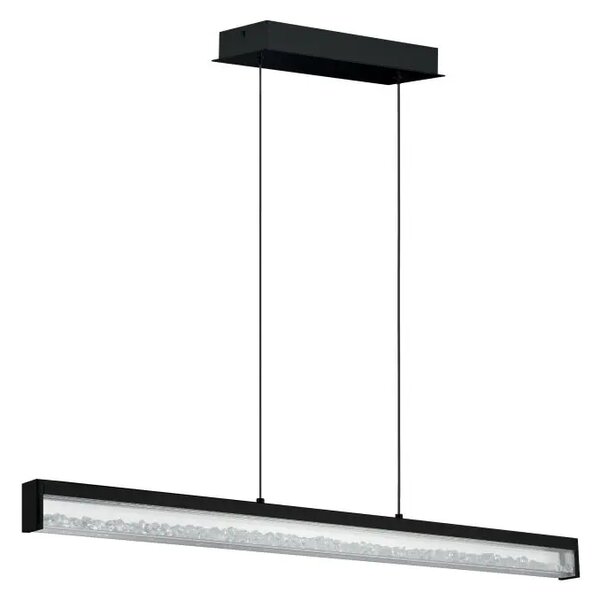 VISEČA SVETILKA 6xLED 6X6W, BELA, ZATEMNLJIVA, ČRNA/KRISTAL 2CARDITO 1 900895