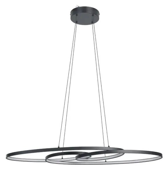 VISEČA SVETILKA 1xLED 36W, D-1150, ZATEMNLJIVA, ČRNO/BELA GIANELLA 900948