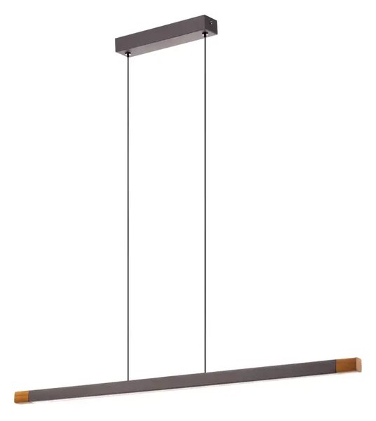 VISEČA SVETILKA 1xLED 18W, ZATEMNLJIVA, LES/SIVO BELA ŠMINKA 900174