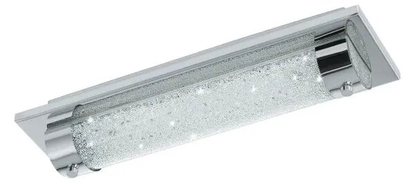 STROPNA SVETILKA 1xLED 8W, 1100lm, IP44, KROMIRANA/KRISTALNA TOLORICO 97054