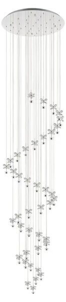 VISEČA SVETILKA/40, LED 40X1,8W, 40X215lm, PROM 780, V 3340, KRISTAL/KROM PIANOPOLI 1 39545