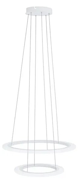 VISEČA SVETILKA 1x42,5W, PROM 600, 2 KROGA, ALU/AKRIL BELA PENAFORTE 39273