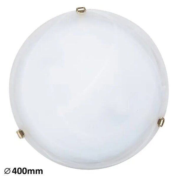 STROPNA SVETILKA ALABASTER E27 2X MAX 60/BELO STEKLO ALABASTER/IP20 RA3301