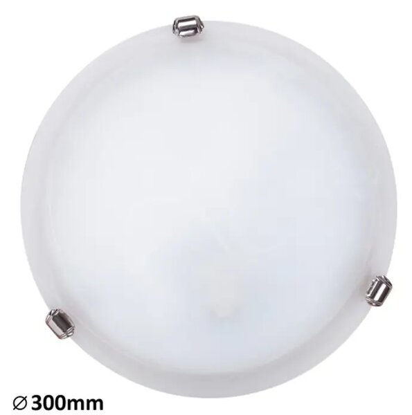 STROPNA SVETILKA ALABASTER E27 1X MAX 60/BELO STEKLO ALABASTER/IP20 RA3202