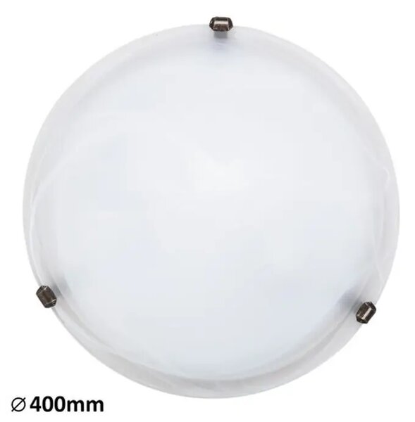 STROPNA SVETILKA ALABASTER E27 2X MAX 60/BELO STEKLO ALABASTER/IP20 RA3303