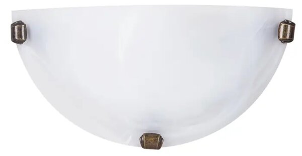 ALABASTERNE STENSKE SVETILKE E27 1X MAX 60/BELO STEKLO ALABASTER/IP20 RA3003