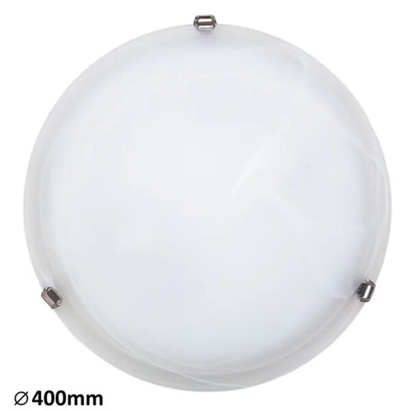 STROPNA SVETILKA ALABASTER E27 2X MAX 60/BELO STEKLO ALABASTER/IP20 RA3302