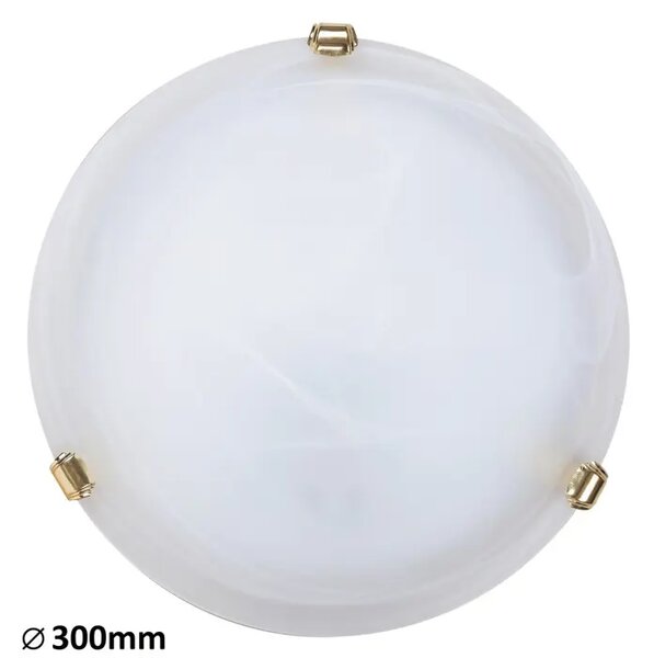 STROPNA SVETILKA ALABASTER E27 1X MAX 60/BELO STEKLO ALABASTER/IP20 RA3201