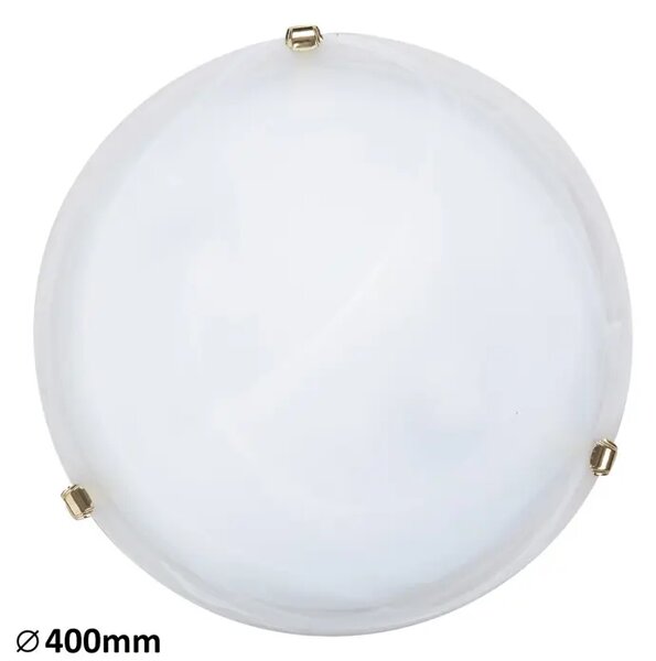 STROPNA SVETILKA ALABASTER E27 2X MAX 60/BELO STEKLO ALABASTER/IP20 RA3301