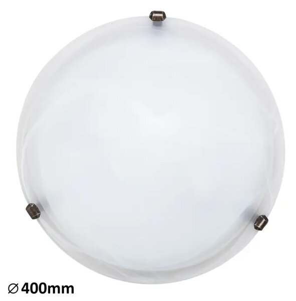 STROPNA SVETILKA ALABASTER E27 2X MAX 60/BELO STEKLO ALABASTER/IP20 RA3303
