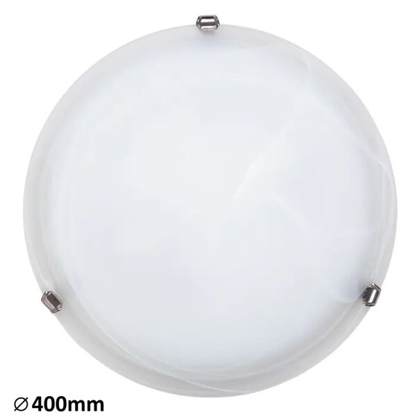 STROPNA SVETILKA ALABASTER E27 2X MAX 60/BELO STEKLO ALABASTER/IP20 RA3302