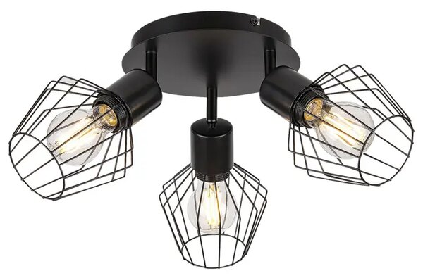 BELI REFLEKTOR E27 3X MAX 40/ ČRNA/ IP20 RA3536