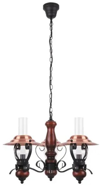 LESTENEC ENNA E14 3X MAX 40/ČRNA/IP20 RA7860