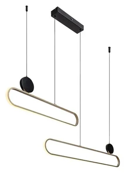 CIRCADO VISEČA LED SVETILKA 48/ČRNA/ZLATA/IP20/2550lm RA72268