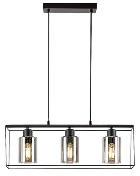 CHADWICK VISEČA SVETILKA E27 3X MAX 25/ČRNA/IP20 RA72033