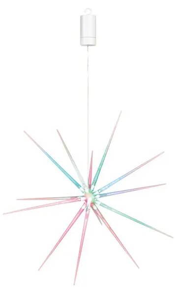 SVETLA LED VISEČA SVETILKA ZVEZDA 3D VEČBARVNA 14x0,06W/LED/1,5m MA704430