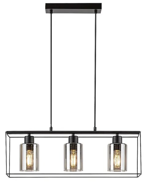 CHADWICK VISEČA SVETILKA E27 3X MAX 25/ČRNA/IP20 RA72033
