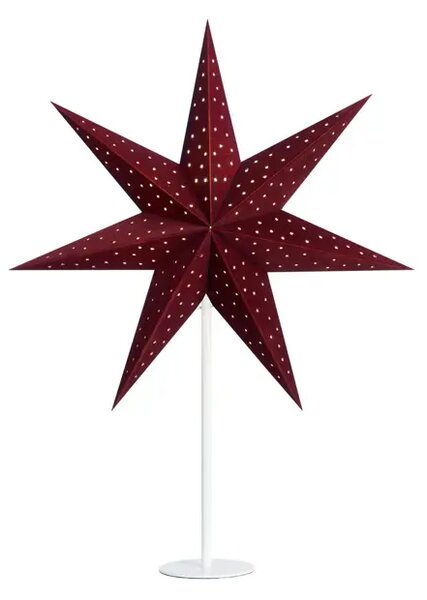 Namizna svetilka CLARA STAR RDEČA 45 cm 1x25W/E14/2,5 m MA704907