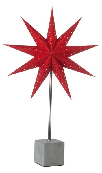 TRDA NAMIZNA SVETILKA STAR 58 cm RDEČA 1/E14/2 m MA702223