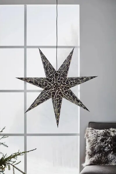 VISEČA SVETILKA KARLA STAR 75 ČRNA 1x25W/E14/2,5m MA704877