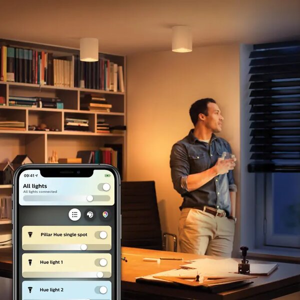 PHILIPS PILLAR HUE STROPNA SVETILKA BELA 1X4,2W 2200-6500K + DALJINSKI UPRAVLJALNIK 8720169320291